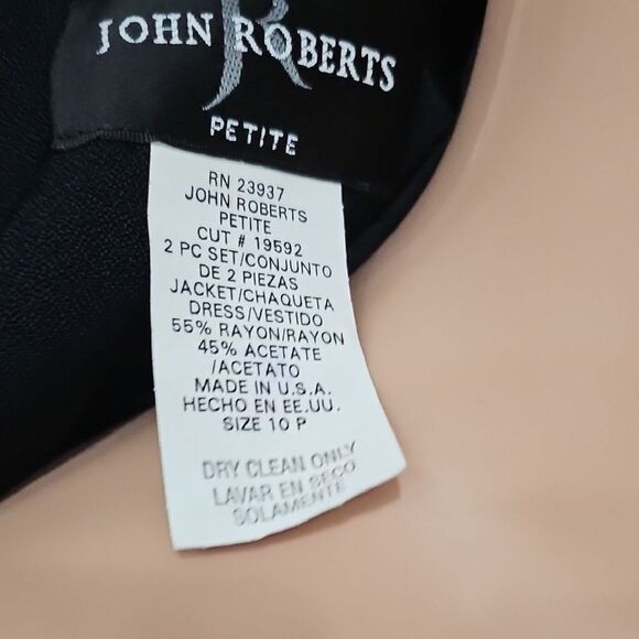 John Roberts Black and White Blazer with Nautical Stripes - Picture 10 of 11